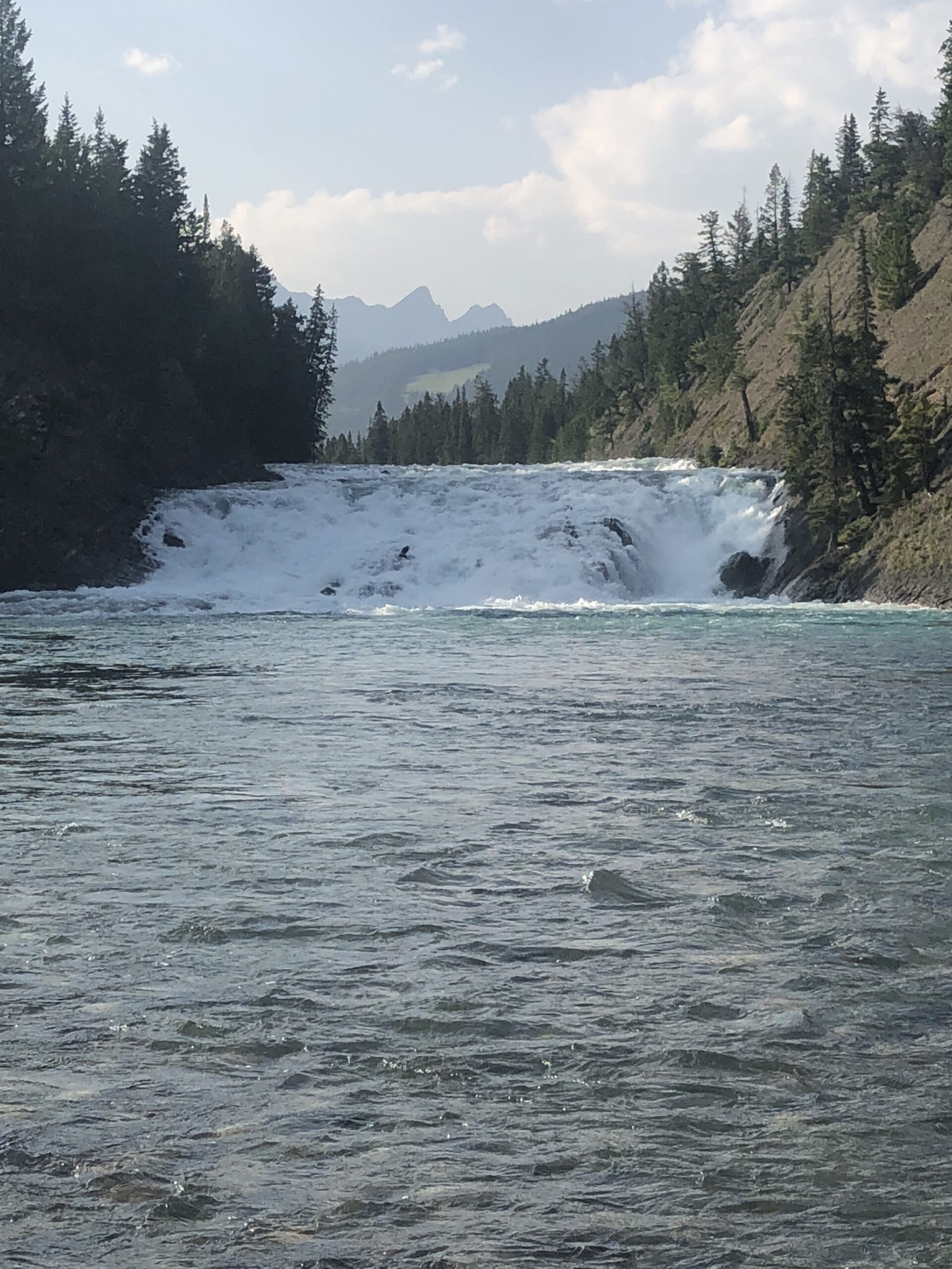 Bow Falls Banff Alberta Rocky Mountains