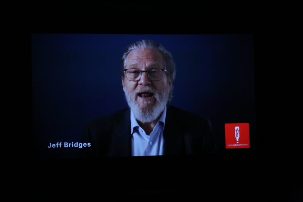 Jeff Bridges video message still image.