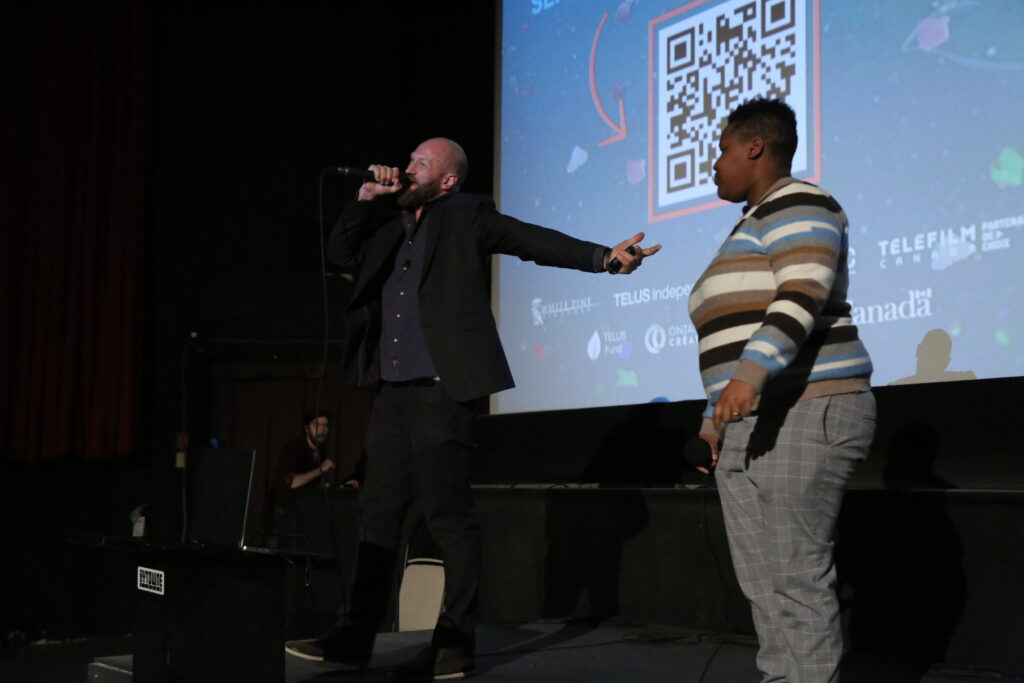 live rap post-screening